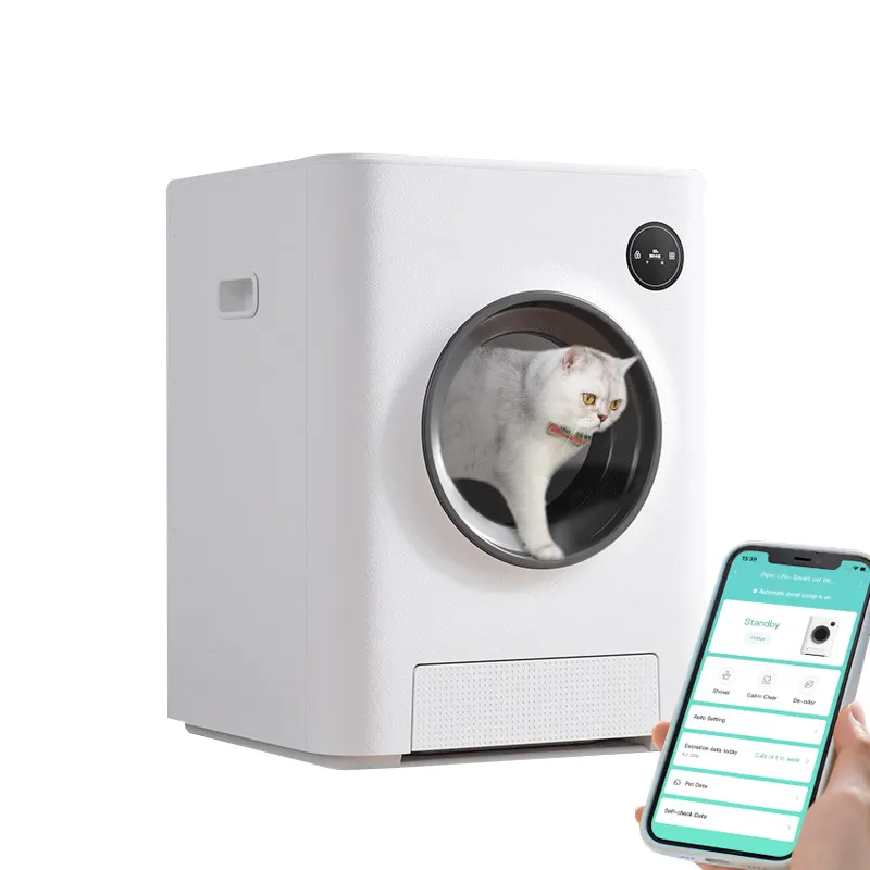 Automatic Self-Cleaning Cat Litter Box with Remote Control